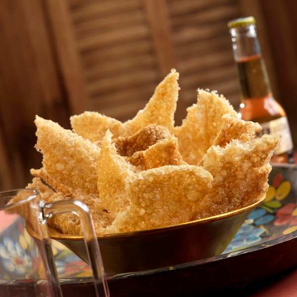 Pork rinds (NOT chips)